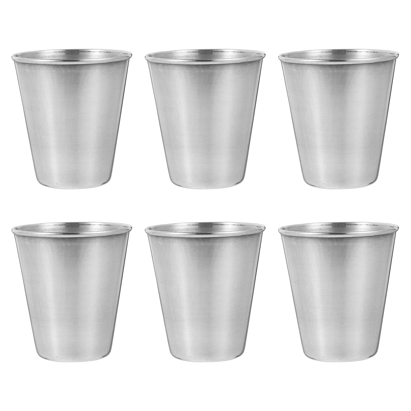 Home Bar Set - 6-teiliges Set aus Edelstahl-Schnapsgläsern, 70 ml,