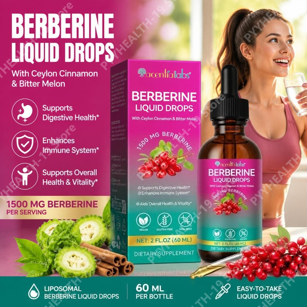 Bitters Bottle Set - Acentiallabs Berberin Flüssig-Tropfen mit Ceylon-Zimt und