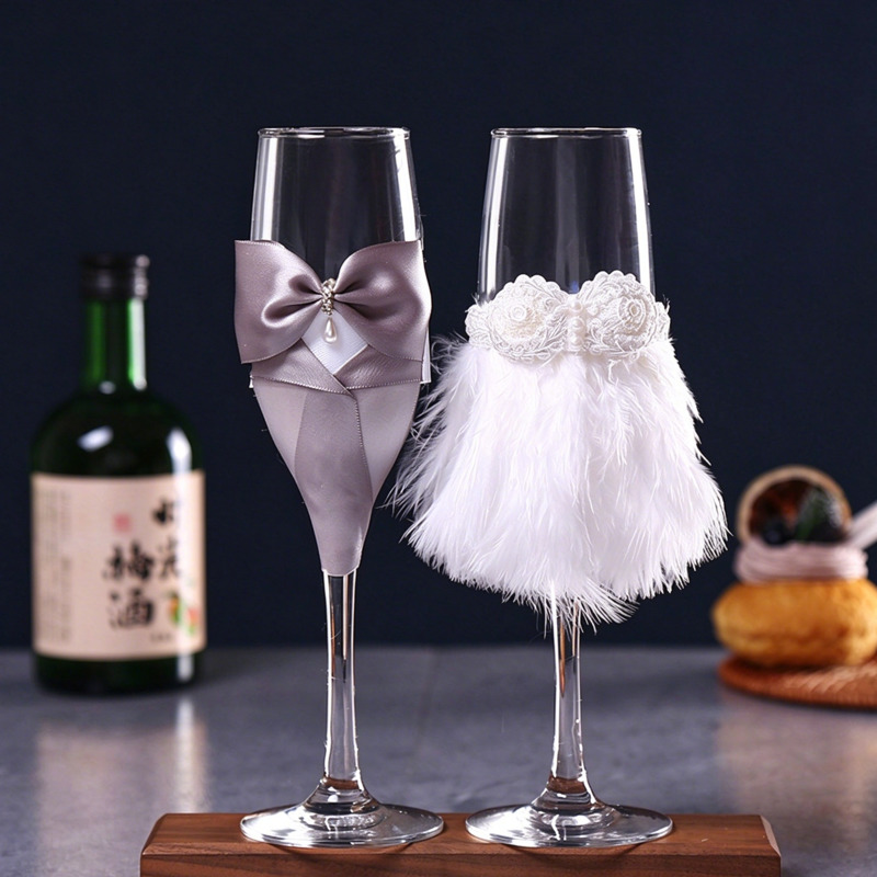 Hochzeits-Champagnergläser-Set – Home Bar Set Bewertung und Preis