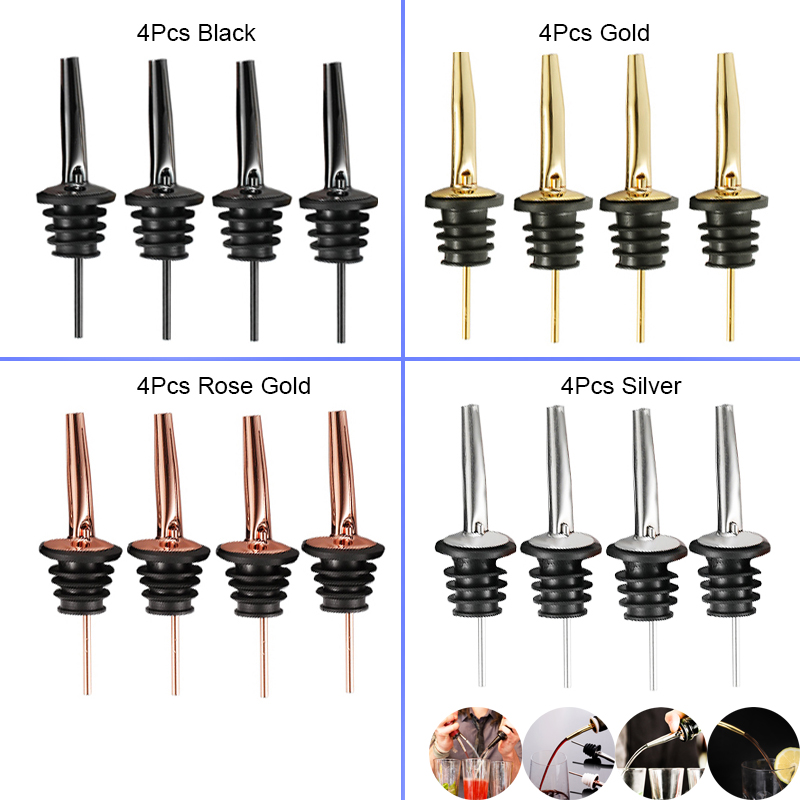 4 Stück Schwarz/Roségold/Silbe – Bitters Bottle Set Bewertung und Preis